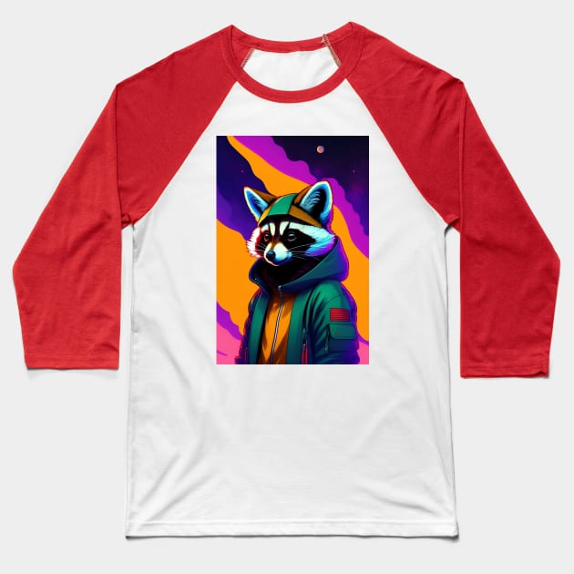 racoon Baseball T-Shirt by Bertoni_Lee